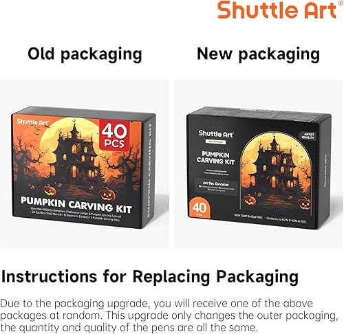 Miniatura 9 de Shuttle Art Kit de tallado de calabaza de 40 piezas
