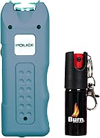 Vista 1 de Police Stun Gun Burn Pepper Spray Combo Mujeres Hombres Autodefensa - 628 Azul