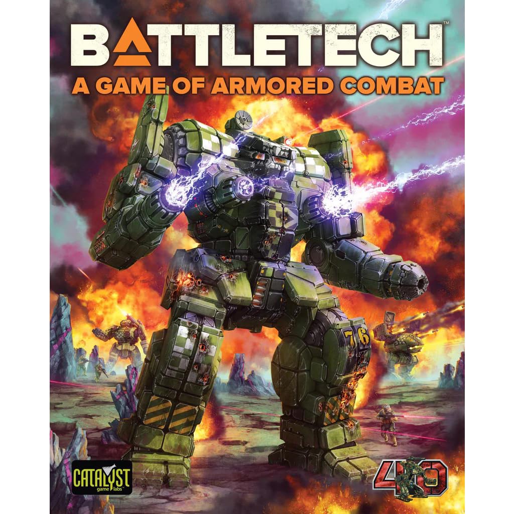 BattleTech A Game of Armored Combat 40th Edition Game by Catalyst Game Labs | Sci Fi Miniatures Wargame Starter Set with Tactical Mech Combat Maps Dice Rulebooks Terrain and RPG Inspired Strategy