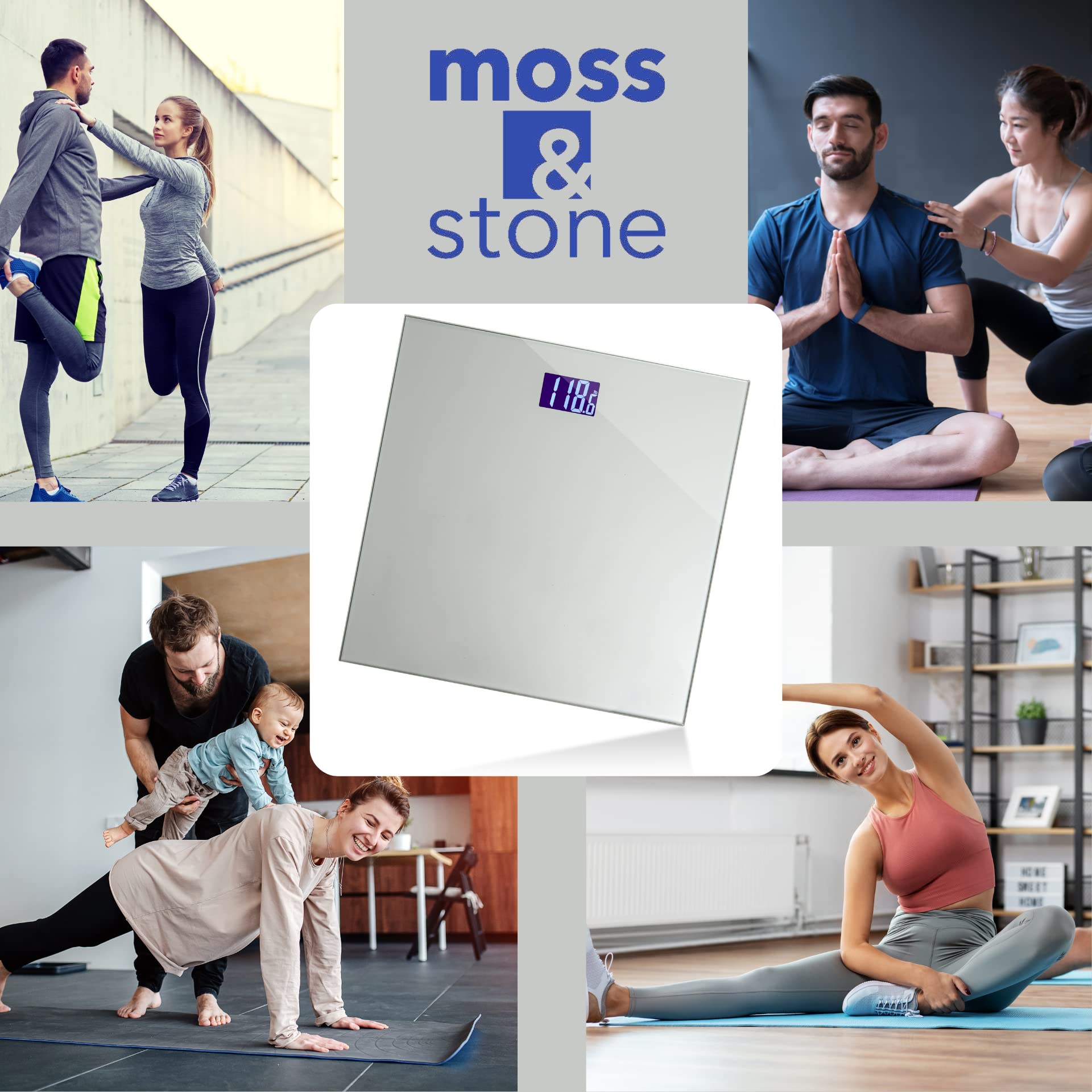 Digital Body Weight Bathroom Scale Smart Scale Stepon Technology with