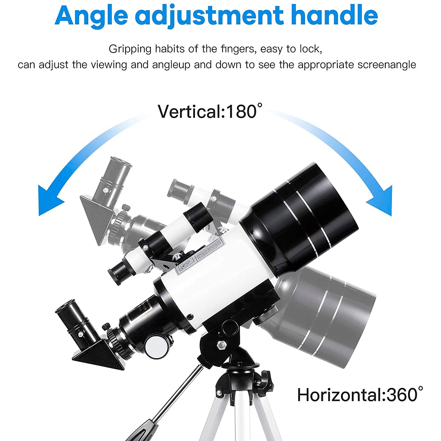 𝟮𝟎𝟮𝟮 𝞜𝗘𝗪 Telescopio Astronómico Zoom 150X HD 300/70 mm de Alta Ampliación Alcance de Viaje con Trípode, Portátil Equipado con Mochila y Adaptador de Teléfono Inteligente para Adultos, Niños