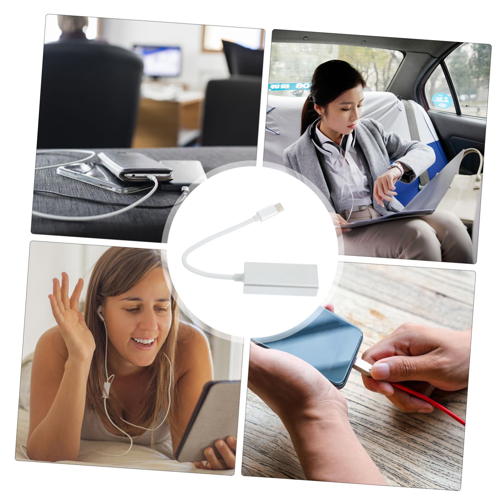 NUOBESTY USB C LAN Network Adapter Mbps Ethernet Card Compact Driver Connection for Multiple Systems for Laptops and Tablets