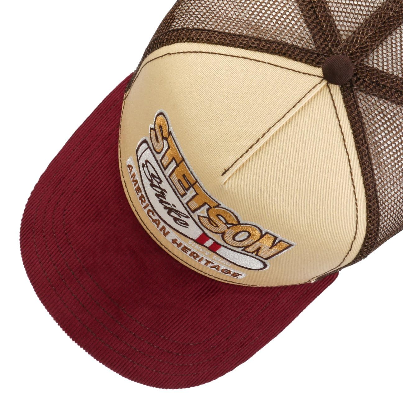Stetson Strike Trucker Cap Chino Twill Snapback Retro Style Unisex Sommer Winter