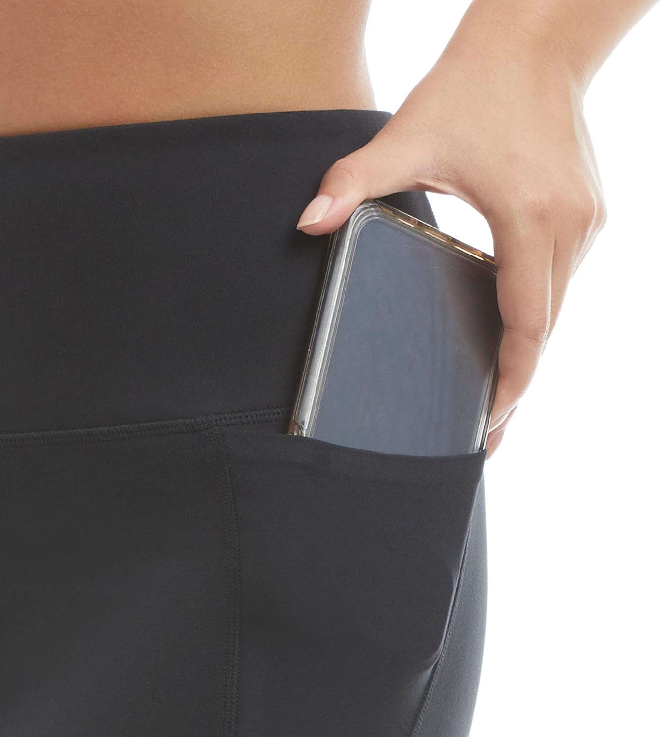 Danskin Women's High Rise Bonded 7/8 Legging - Image 4