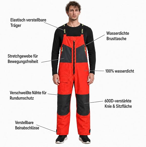 Men's Offshore Sailing Suit 2-Layer Waterproof Breathable