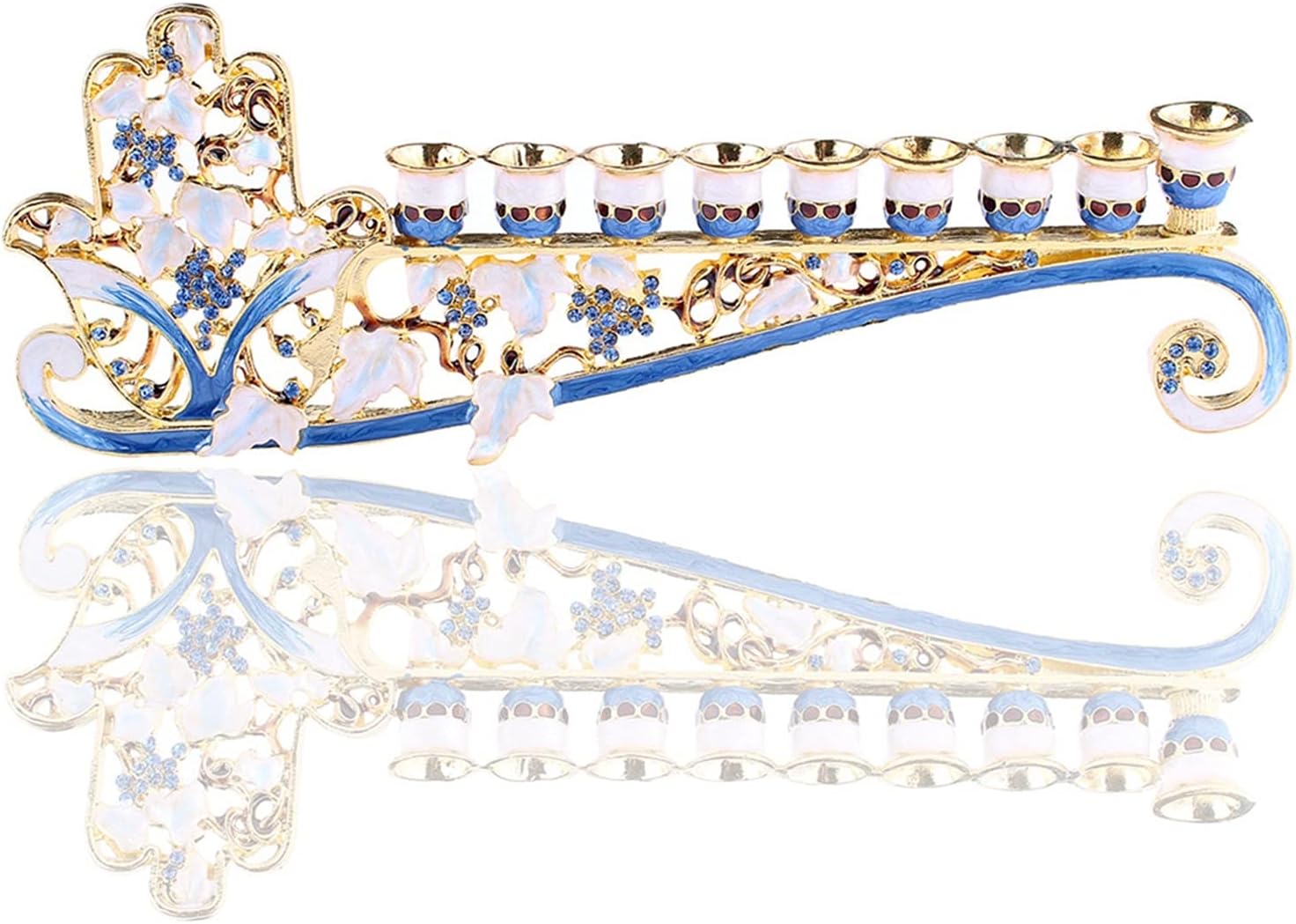 Hanukkah Menorah Jewish Candelabra Candle Candlestick Holder Home Decoration Party Festival Candleholder