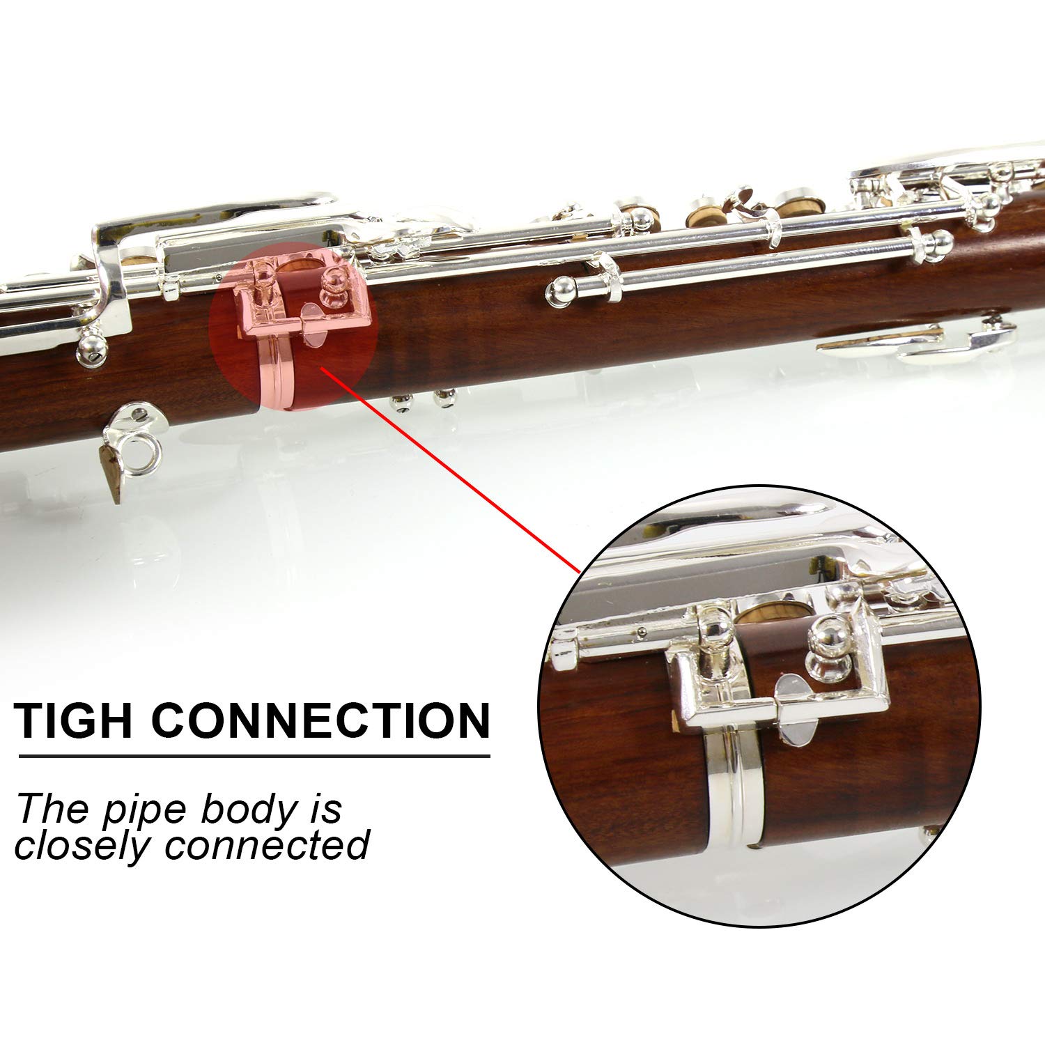 Rochix Oboe RHS13 Redwood Korpus versilbert halbautomatischer C-Ton
