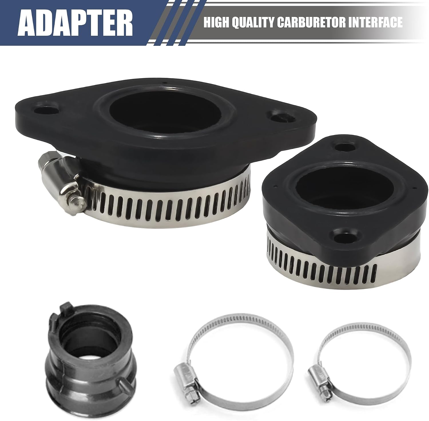 28mm 30mm Carburetor Intake,Carb Intake Adapter Manifold Boot Compatible with PWK OKO KOSO Engine Dirt Bike Motorcycle(2PCS)