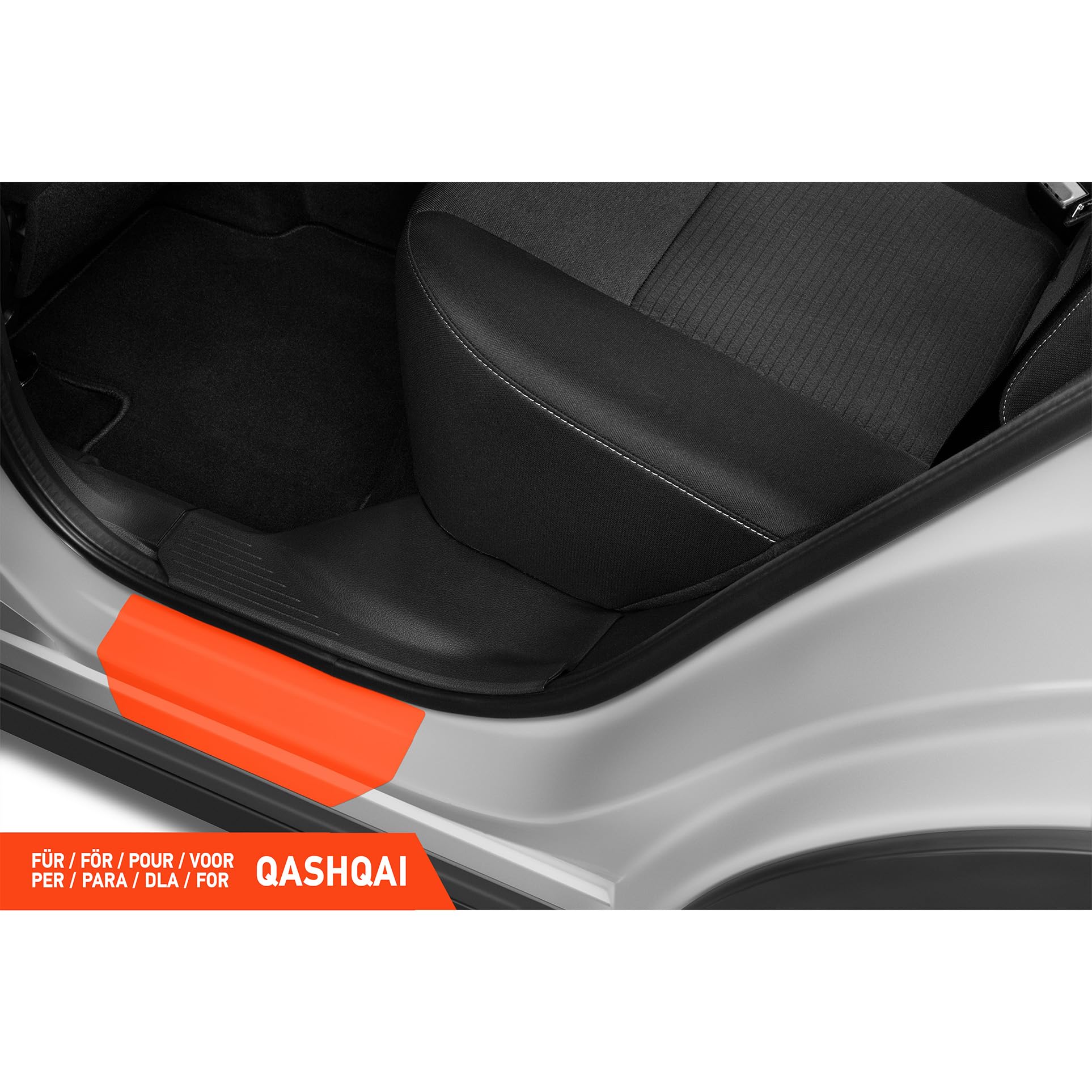 Luxshield folia ochronna progów kompatybilny z Nissan Qashqai 3 (III) J12 I 2021-2026 - akcesoria, listwy ozdobne, folia ochronna na lakier - przezroczysty błyszczący