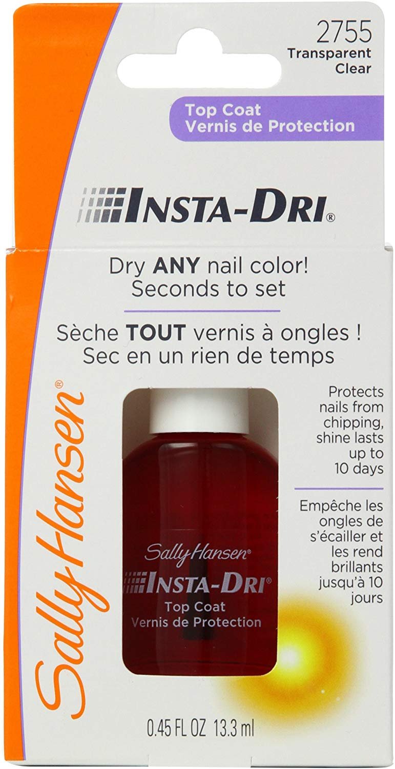 Sally Hansen Insta-Dri Anti Chip Top Coat 13.3ml, Clear, 13.3 ml (Pack of 1) - Image 2