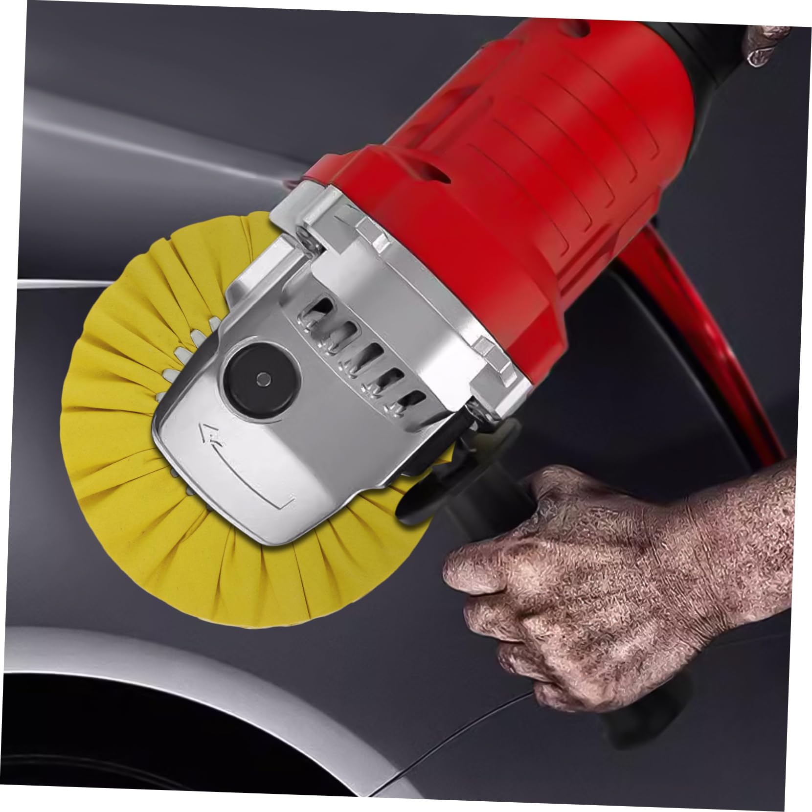 Zerodeko Polierscheibe Aus Baumwolle 8 Zoll Polieraufsatz Für Winkelschleifer Zum Effizienten Polieren Von Metall Aluminiumfelgen Und Maschinen