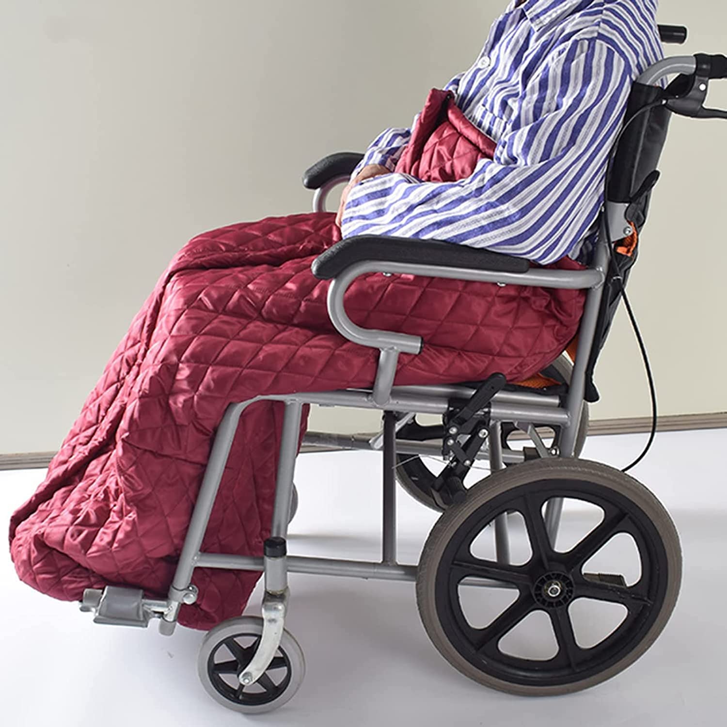 Manta de Invierno para Silla de Ruedas de Adultos, Forro Polar Grueso, Impermeable, acogedora, Universal, para sillas de Ruedas manuales y eléctricas, Lavable a máquina.