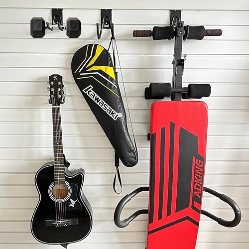 Miniatura 4 de Ganchos Garge para Slatwall, accesorios antideslizantes para Slatwall, ganchos y colgadores resistentes para Slatwall, organizador de herramientas