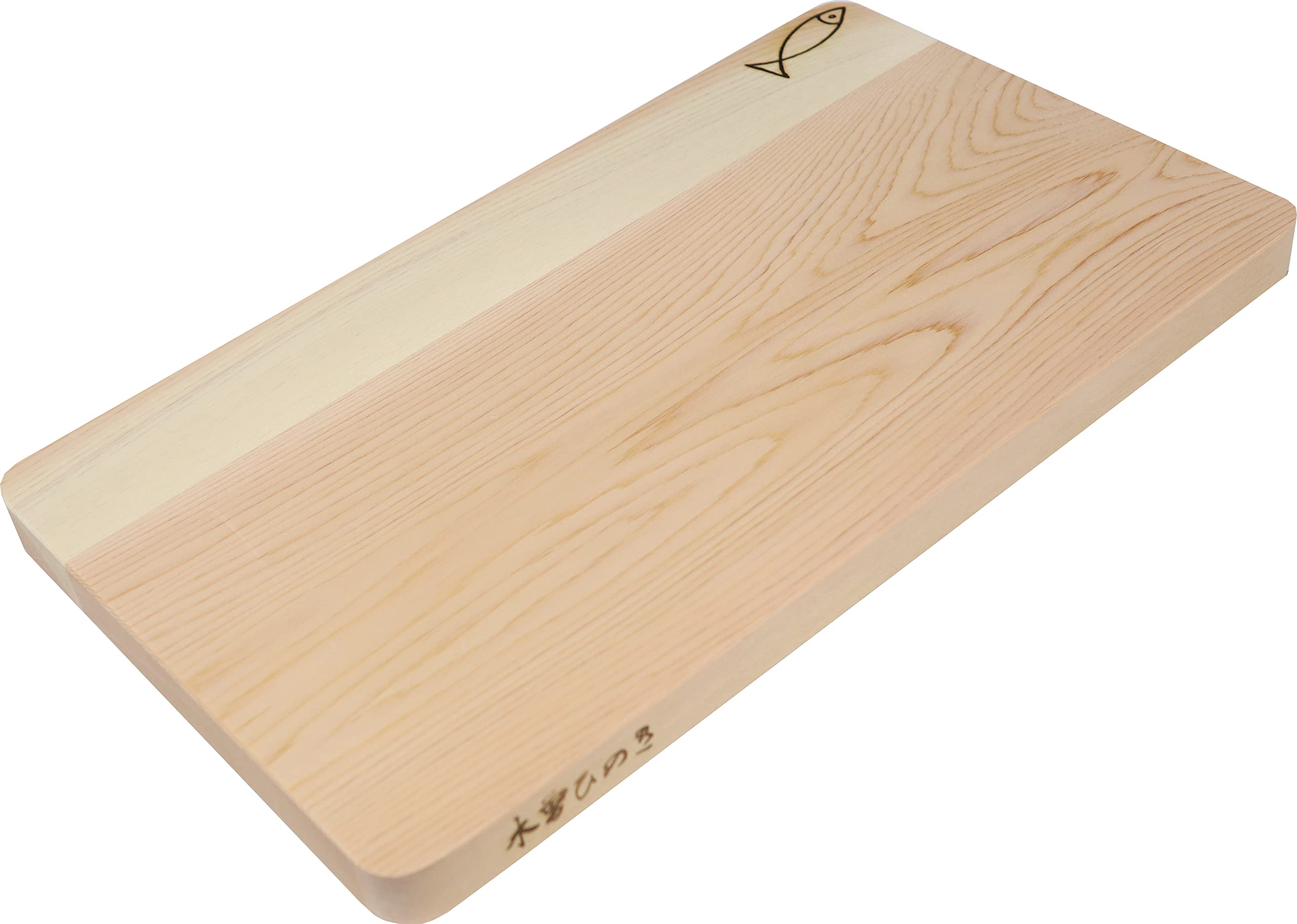 Kiso Hinoki Wood Cutting Board, 13.8 x 7.9 x 0.8 inches (35 x 20 x 2 cm), Natural Wood