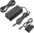 LP-E6 Dummy Battery for Canon, ACK-E6 Power Adapter DR-E6 DC Coupler | fit for Canon EOS R R5 R5C R6 R7, 90D 80D 70D 60D, 7D 6D, 6D Mark II, 7D Mark II, 5D Mark II III IV Cameras.