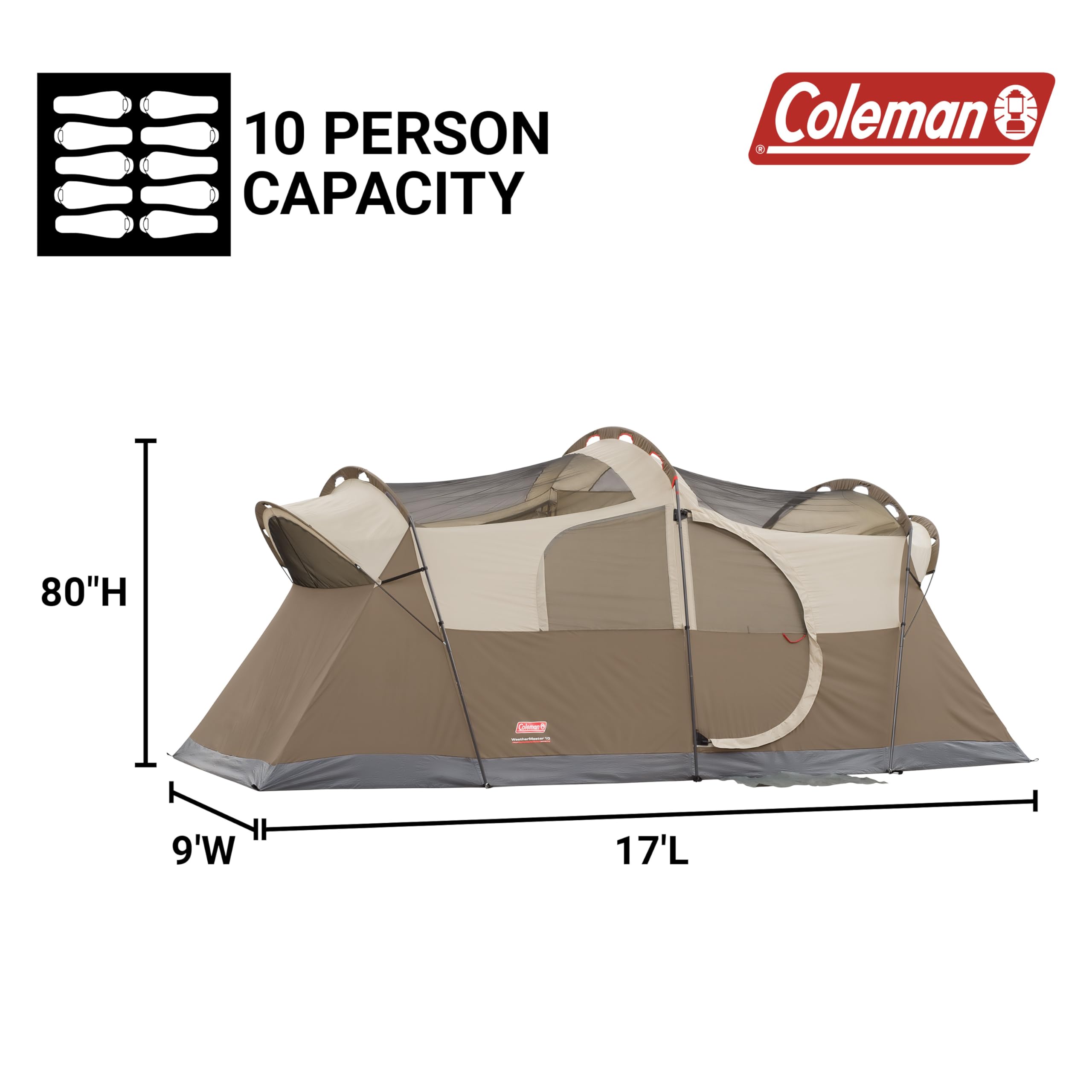 Amazon | Coleman WeatherMaster 10人用キャンプテント レインフライ 