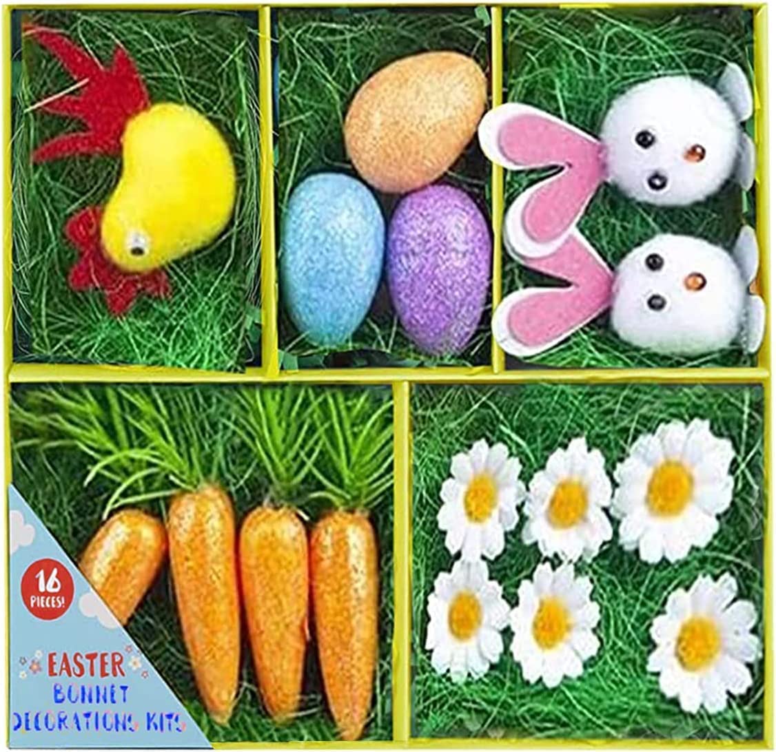 Ari Deb Easter Bonnet Decorations Kit for Easter Bonnet Hat Decorations 