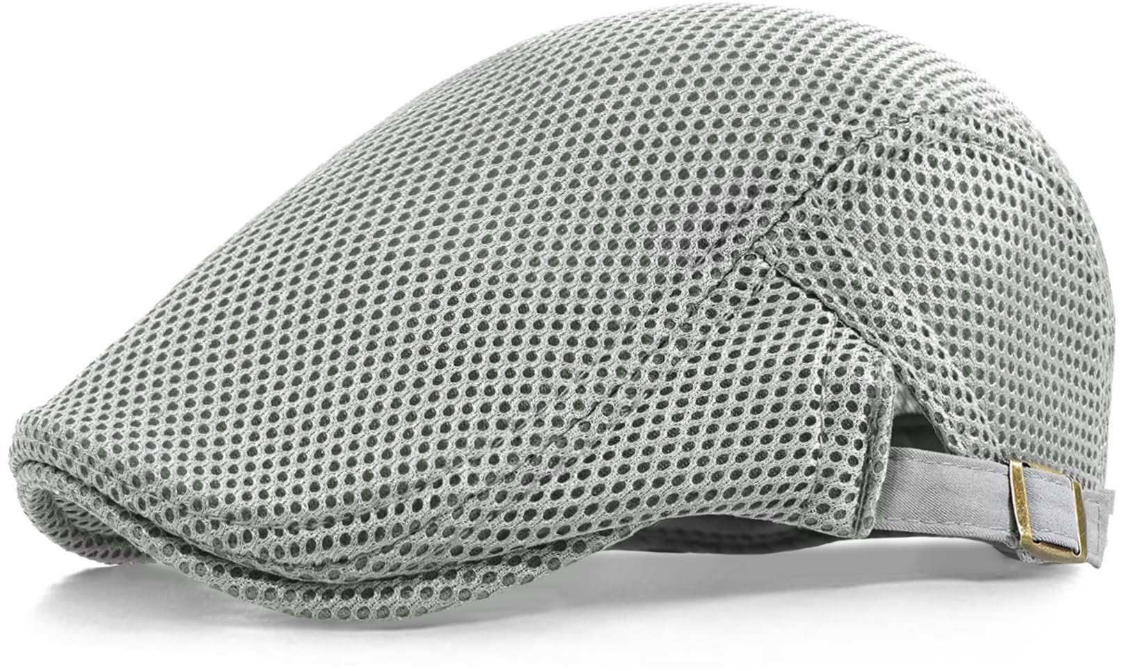 Men's Mesh Cap Breathable Summer Newsboy Hat Adjustable Beret Ivy Cap Irish Cabbie Driving Hunting Hats