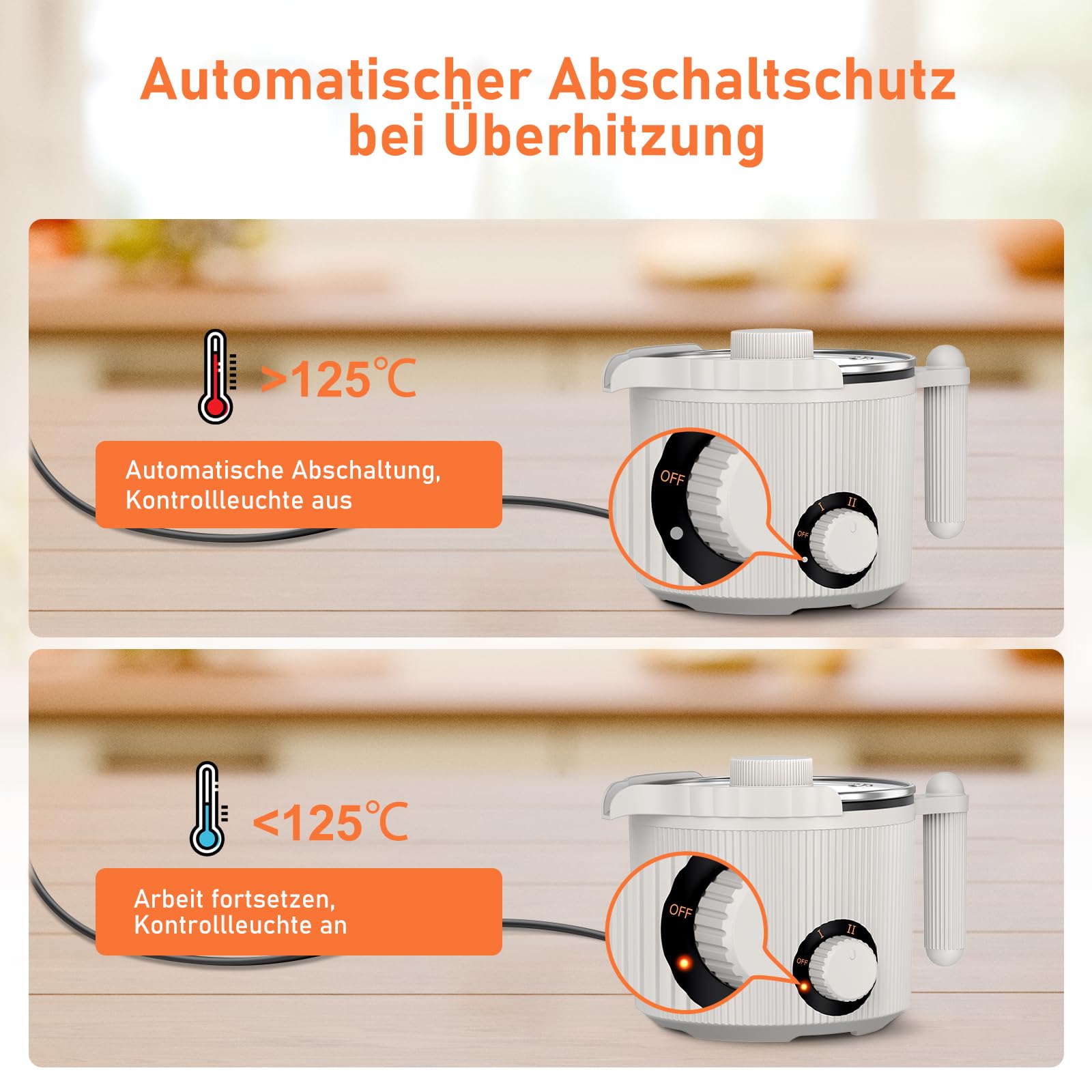 venpow Wachsschmelztopf, kerzen selber machen set für erwachsene Anfänger, für die Kerzenherstellung, Set inkl Wachsschmelzer, Rührlöffel, Thermometer, Docht, Aufkleber und Zentriervorrichtung - Grau