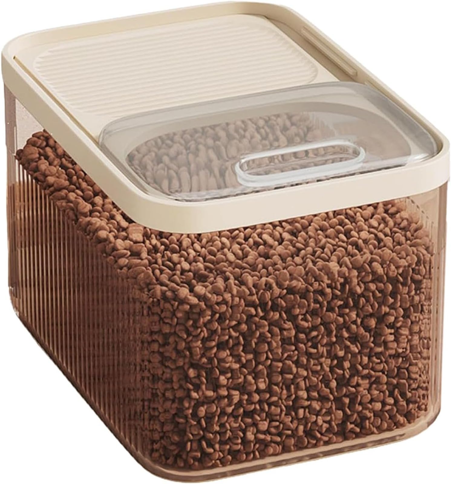 Boite Pour Animaux En Plastique,Capacité 8Kg, Rangement HerméTique Anti-Odeurs, Conteneur Croquettes Chien Et Chats,Pour Aliments, Nourriture Animaux De Compagnie,31X22.3X21CM