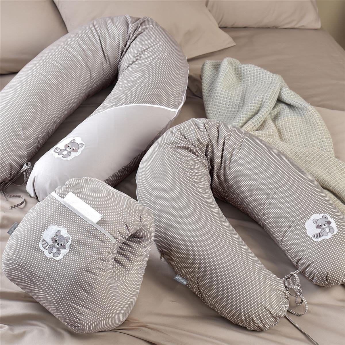 sei Design Stillkissen 170×30 cm – ergonomisch geprüftes Unterstützungskissen – EPS-Mikroperlenfüllung fein wie Sand – regulierbare Füllmenge – Premium-Baumwollbezug – waschbar – Made in Germany