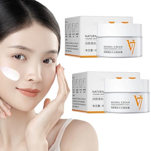 XIGUA V7 Crema facial, crema natural para piel joven, crema coreana hidratante tonificante, crema de hidratación profunda V7, crema hidratante para