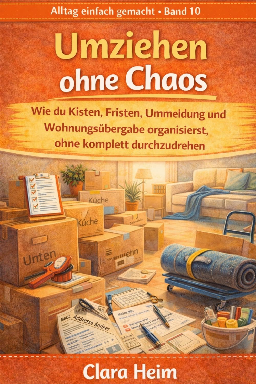 Umziehen ohne Chaos: Wie du Kisten, Fristen, Ummeldung und Wohnungsübergabe organisierst, ohne komplett durchzudrehen (Clara Heim - Alltag einfach gemacht)