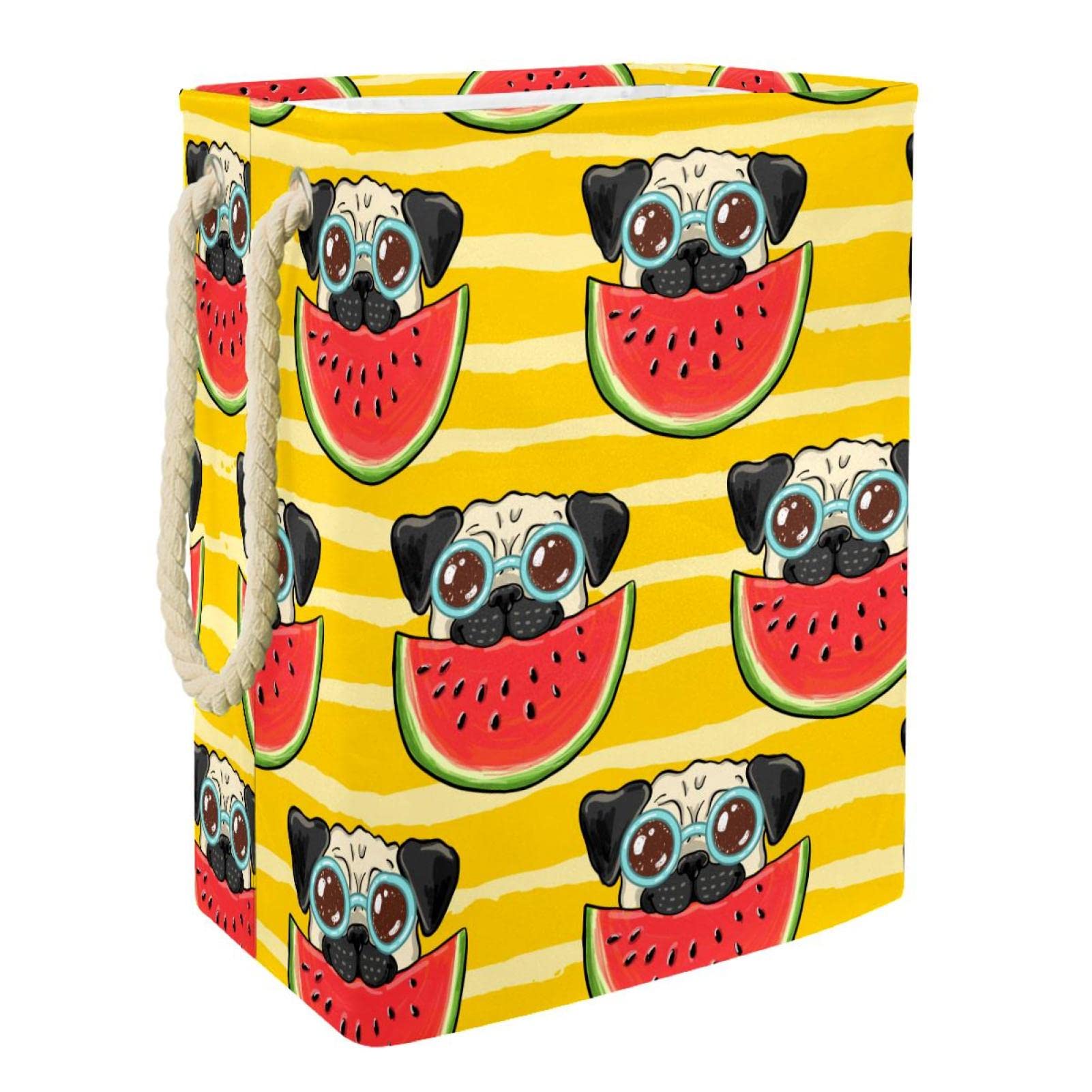 Panier à linge carlin mignon pastèque grand format de rangement en tissu