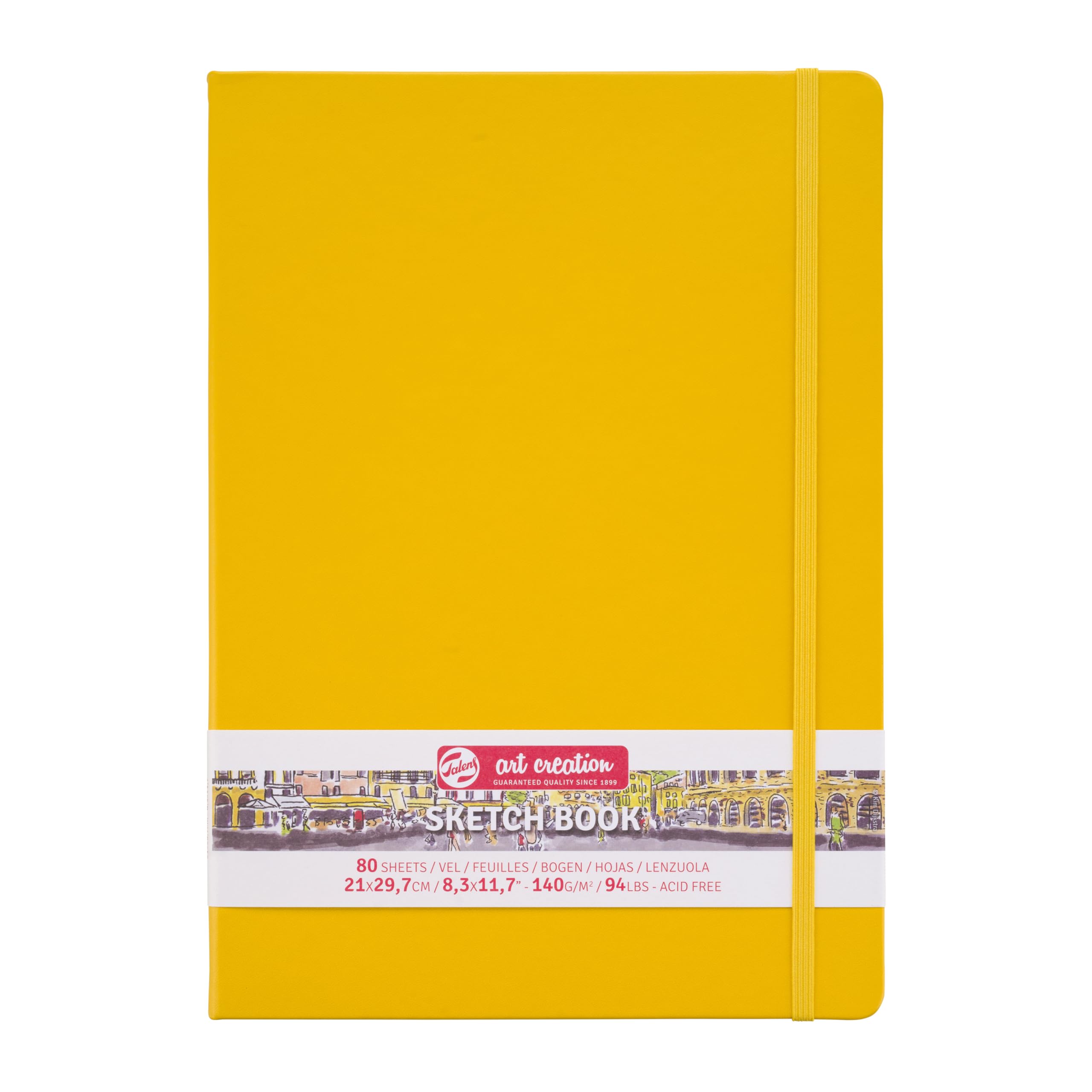 Talens Art CreationSketchbook 80 Sheets, 21 cm x 29.7 cm, Golden Yellow