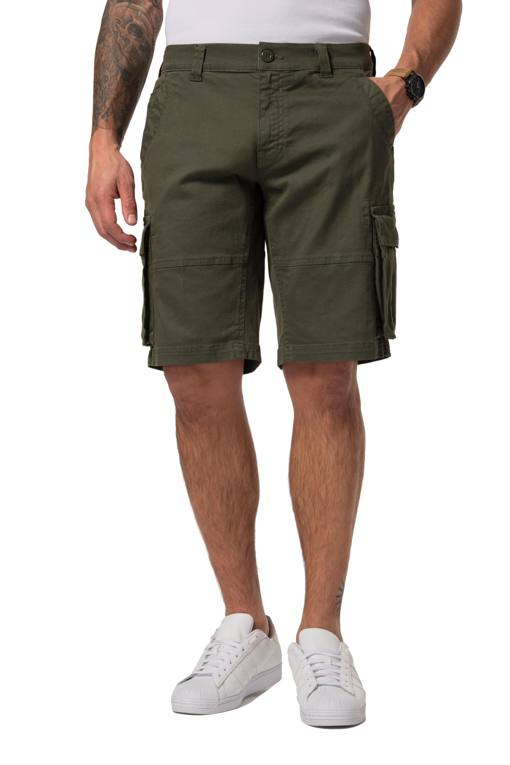 JP 1880 Herren große Größen Übergrößen Menswear L-8XL Cargobermuda, Bauchfit, Cargotaschen 837903