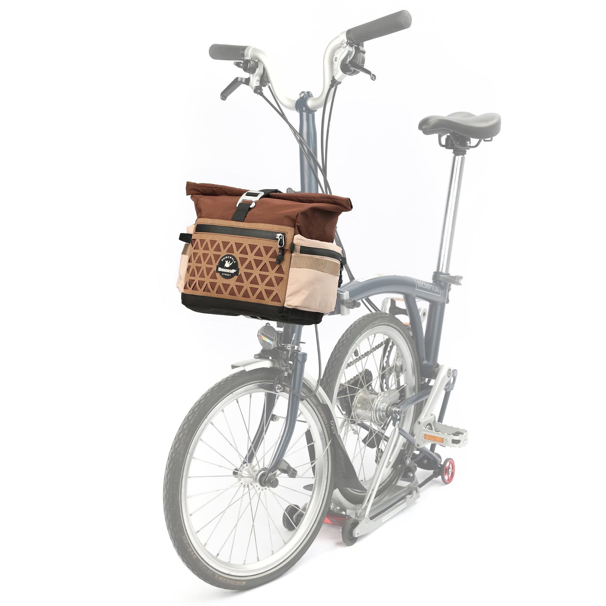 Rhinowalk(ライノウォーク)折り畳み自転車バスケット ブロンプトン Amazon.co.jp: Rhinowalk (ライノウォーク) ハンドルバーバッグ アクセサリー