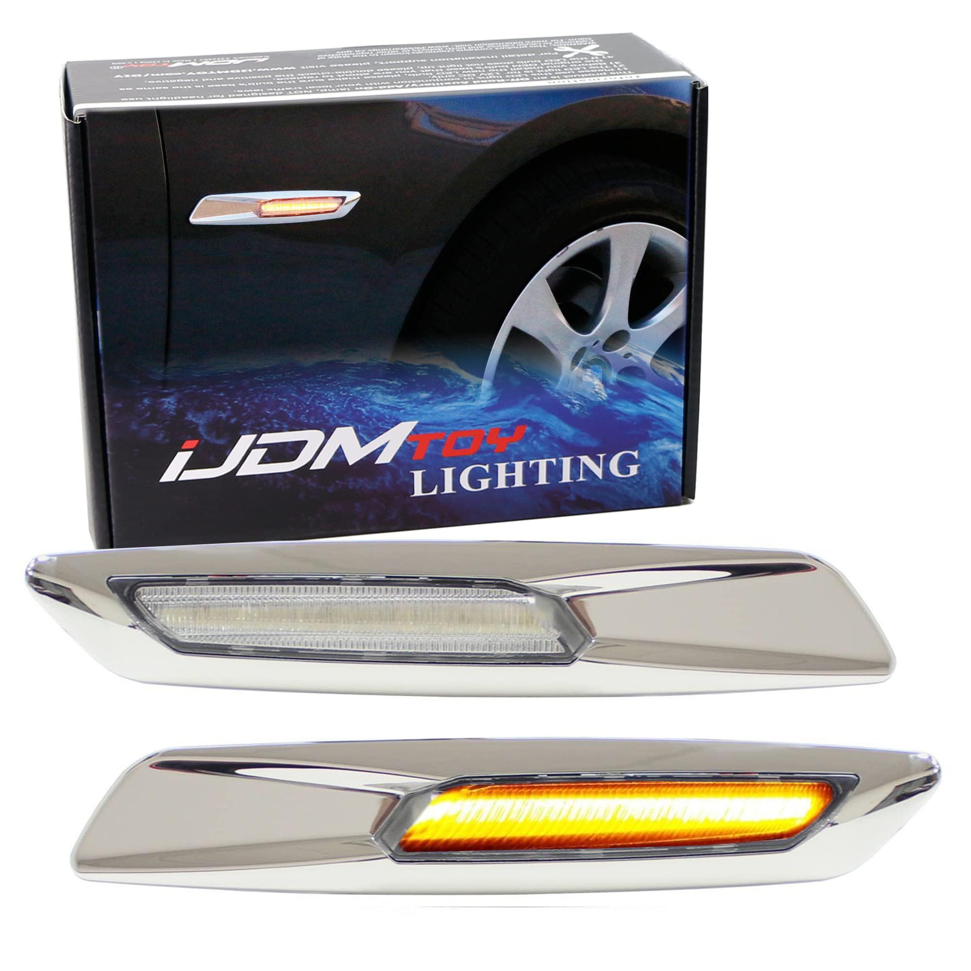 Amazon.com: iJDMTOY F10 Style Large Chrome Plated Full LED Strip