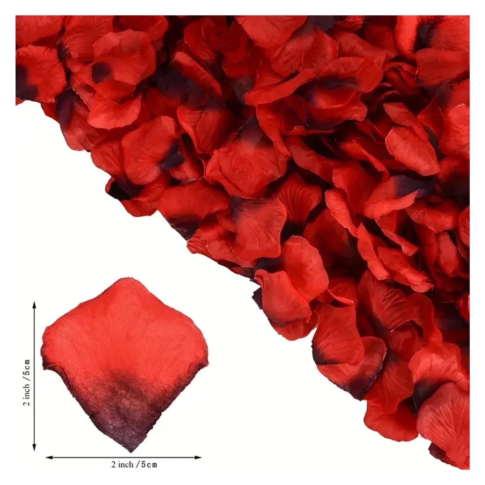 Bunte künstliche gefälschte Rosenblätter Rosen Blütenblatt Blumen romantische Hochzeit Party Valentinstag Dekor(Deep Blue,5000Pcs)