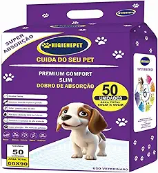 Tapete Higiênico P/cães 60x90 50 Unidades Premium Comfort Higienepet