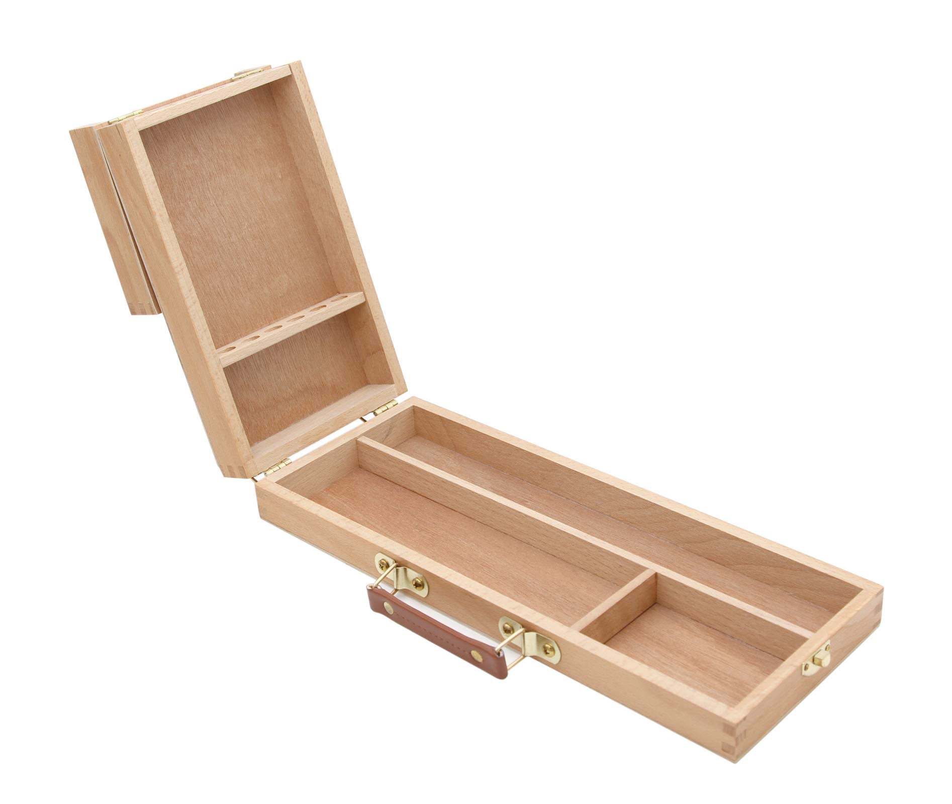 Meister Pincel Caja con Soporte para Pinceles, Pincel Soporte Modello Tipo 2, Utensilios maletín para Artista Pinceles, buzón