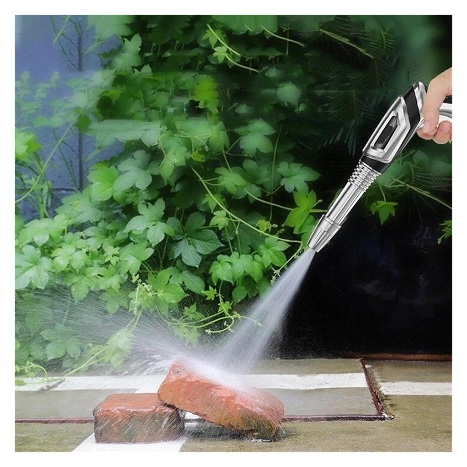 Pistola a spruzzo per tubo flessibile con ugello, Lavatrice for auto Ugello spruzzatore di schiuma ad alta pressione Dispenser sapone Strumento for irrigazione da giardino 8 modalità(Water Set)