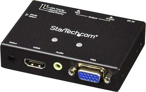 StarTech.com Conmutador convertidor VGA + HDMI a VGA 2x1 con conmutación prioritaria - Selector VGA y HDMI a VGA multiformato - 1080p (VS221HD2VGA) disponible en Yaxa Guatemala