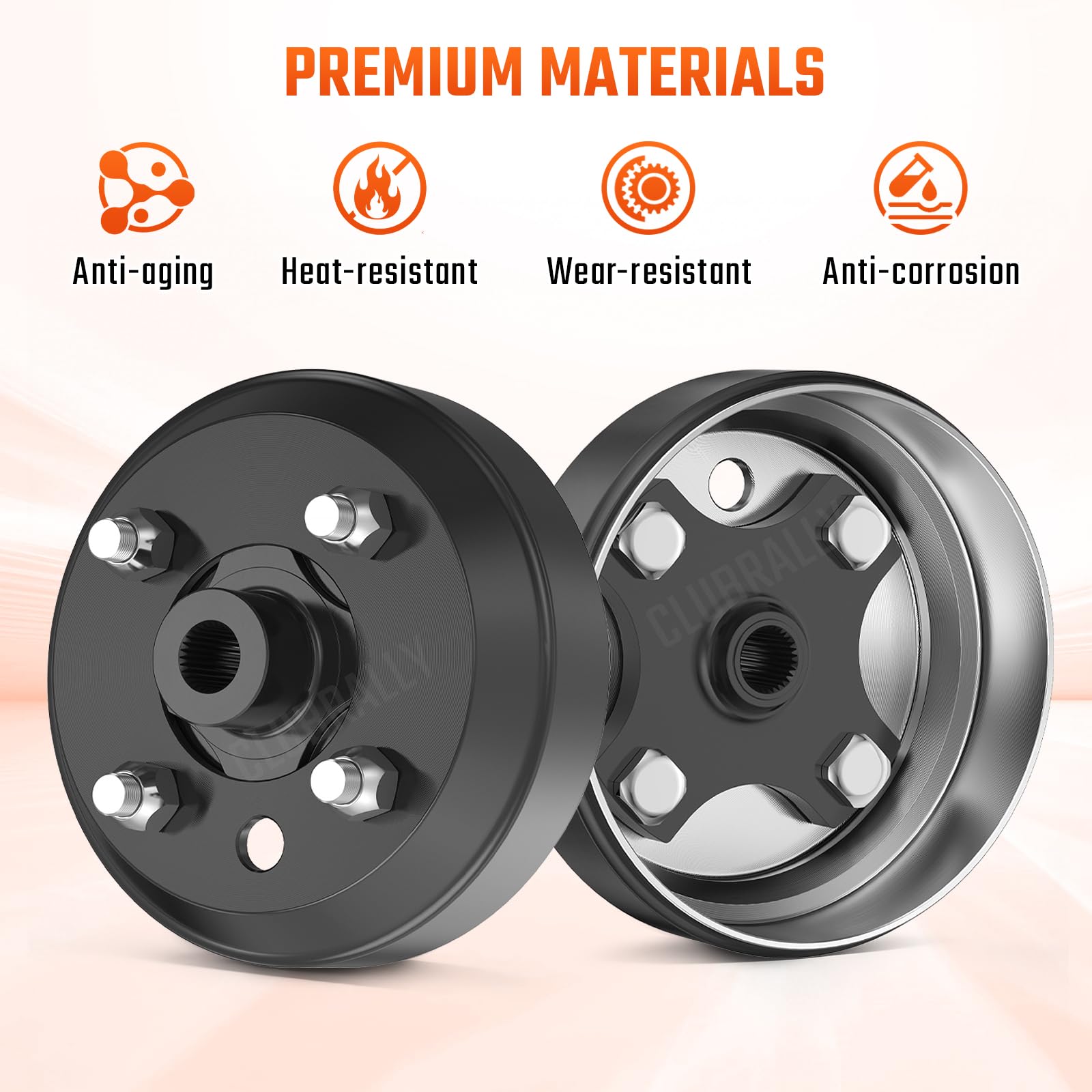 Amazon.com : CLUBRALLY Heavy Duty Split Brake Drum/Hub, EZGO TXT