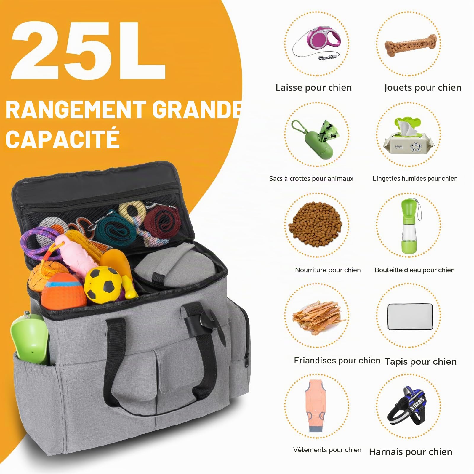 Uross Sac de Voyage pour Chien - Sacs pour Chien pour Les Voyages - Sac de Voyage pour Animaux de Compagnie - Sac à Dos de Voyage pour Chien - Sac de Voyage - Sac de Voyage - Sac de Voyage pour Chien
