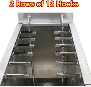 Electric Deep Hot Corn Dog Fryer Machine, Commercial Automatic Cheese Hot Dog Sticks Fryer, Corndog Maker Machine, 25L Large Capacity, 12 pcs Sausage