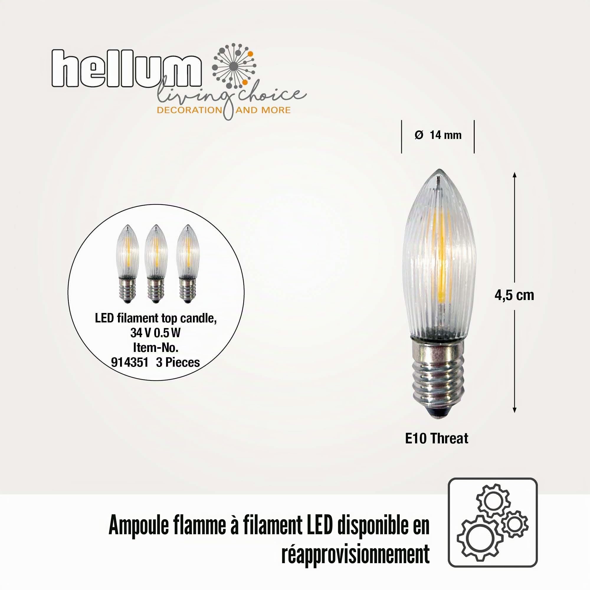 Hellum Arche lumineuse de Noël, éclairage de fenêtre de Noël intérieur, 43 x 27 cm, avec 7 bougies (+ de rechange) et barre dorée, arche lumineuse avec courant et interrupteur 151800