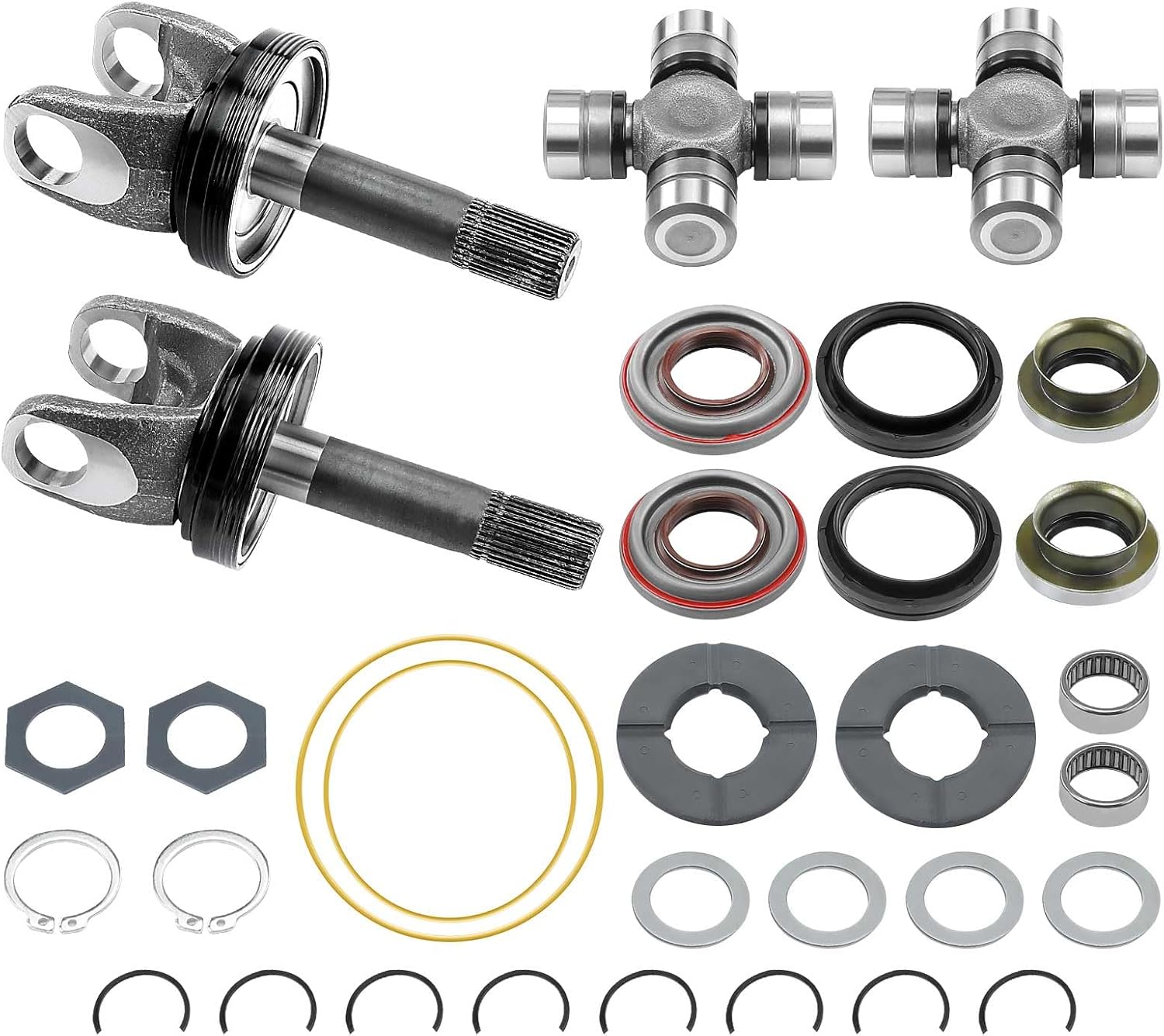 A-Premium 32Pcs Front Axle Shaft Seal and Bearing Kit Compatible with Ford F-250 Super Duty 1999-2002, F-350 Super Duty 1999-2002, 4WD