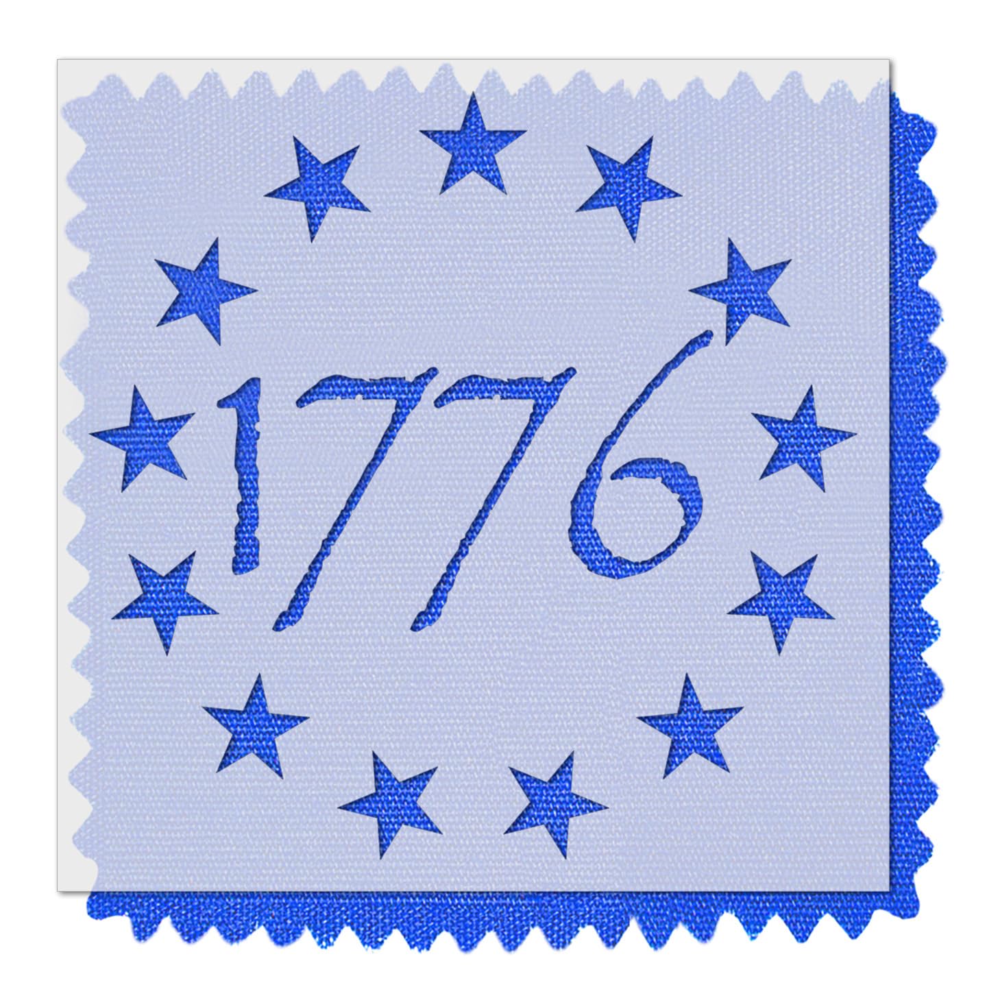 1776 Stars Stencil - Patriotic 13 Colonies USA Flag Design for DIY, Cornhole, Lawns, Walls - Durable & Reusable Plastic Material (24 x 24 inches)