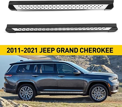 Miniatura 3 de KAX Estribos escalones Barras NERF compatibles con J-e-e-p Grand Cherokee 2011-2021