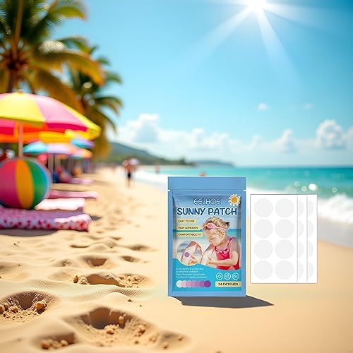 Miniatura 6 de 24 calcomanías UV para protector solar, detección UV impermeable, calcomanías de crema solar para volver a aplicar para adultos, parches