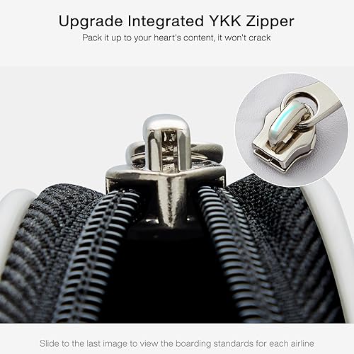 Miniatura 7 de Hanke Grace Maletas con ruedas con carcasa dura, equipaje de mano aprobado por aerolíneas, maleta de viaje de 20 pulgadas, equipaje ligero Tsa para