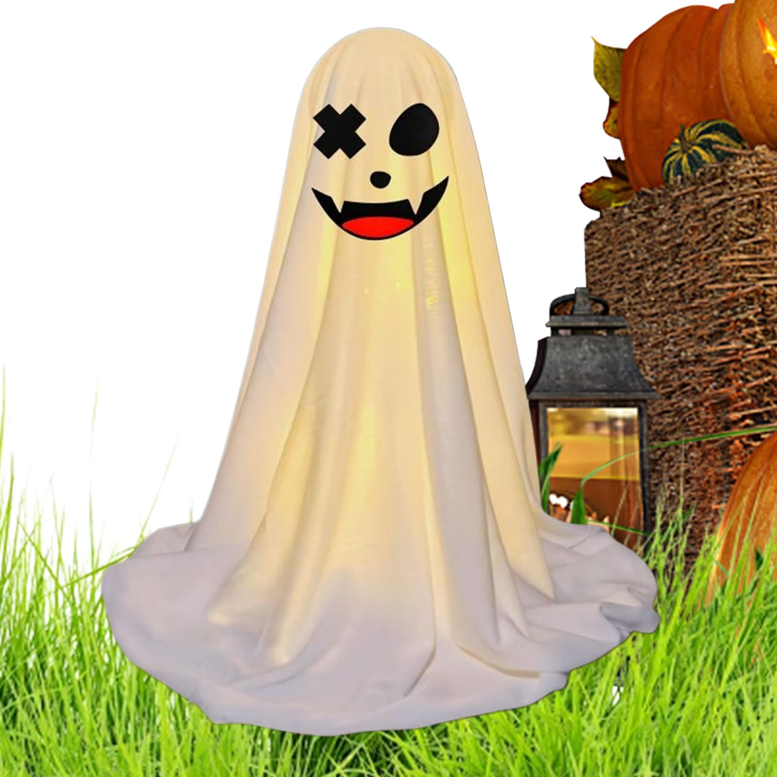 Fantôme effrayant Halloween lumineux pour illuminer un salon sombre