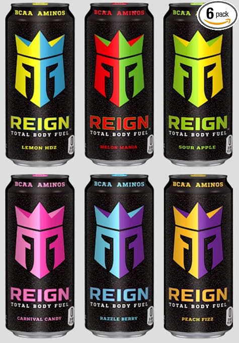 Amazon Com Reign Total Body Fuel 6 Flavor Sampler 6 Count Grocery Gourmet Food