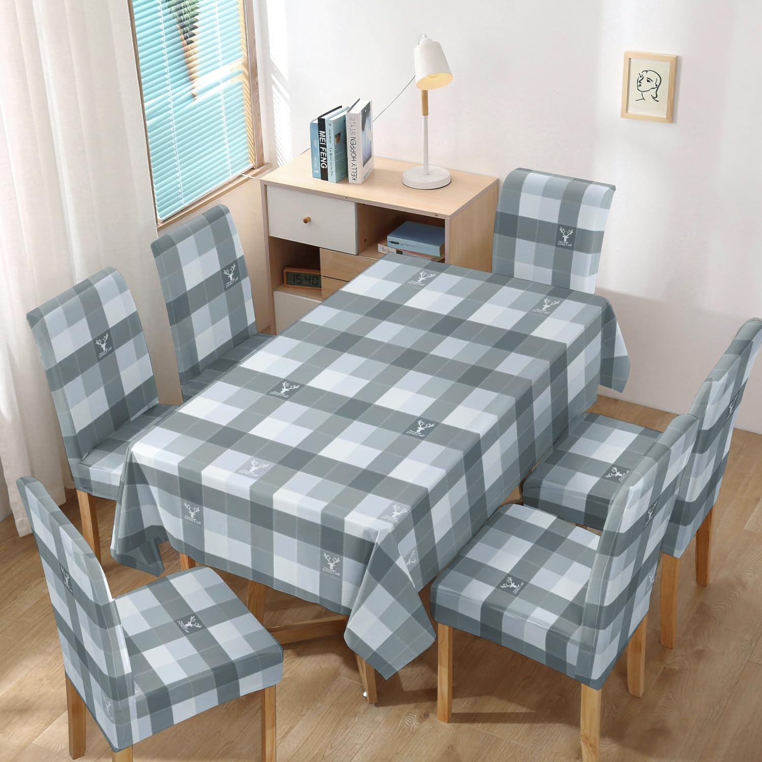 See full amazon price history chart for HOKIPO Elastic Dining Chair Covers Set Of 6 With Matching Tablecloth (Ar-4803-D5), Blue HOKIPO Elastic Dining Chair Covers Set Of 6 With Matching Tablecloth (Ar-4803-D5), Blue (B0CC93G493) Amazon Price History, Amazon Price Tracker