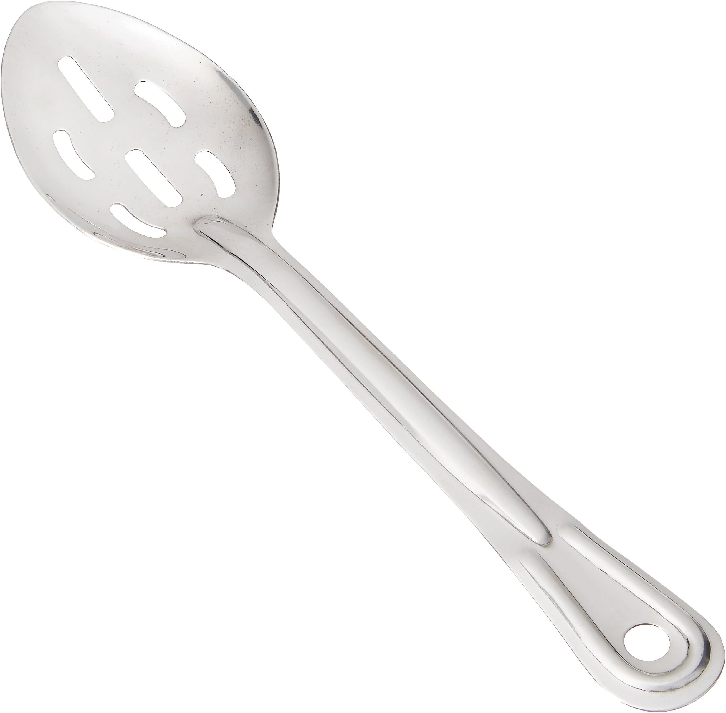 Winco Slotted Stainless Steel Basting Spoon, 11Inch